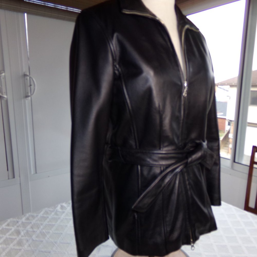 Wilson Leather Jacket  Small Black - Picture 3 of 8